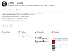 Tablet Screenshot of jtclark.ca